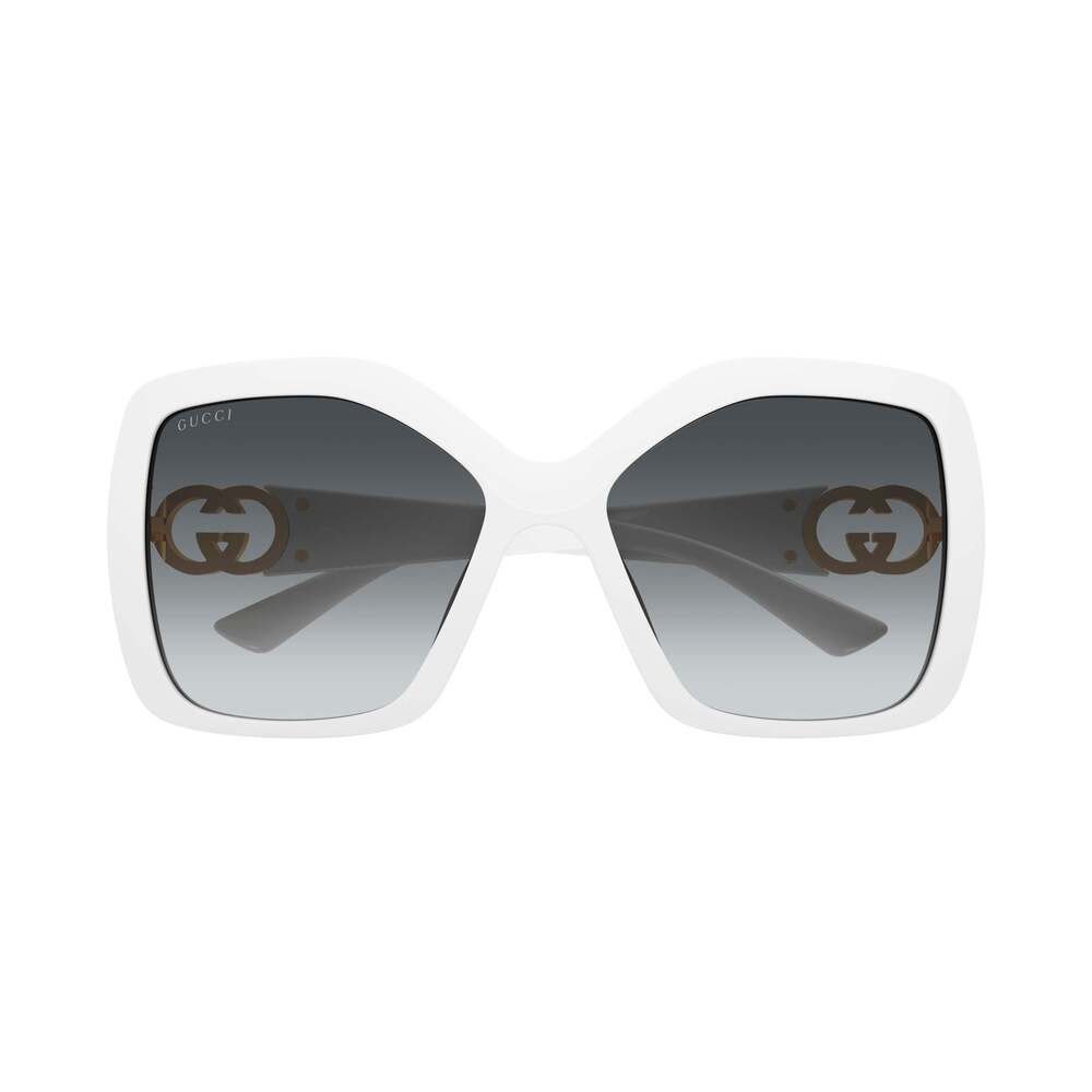 NWT Gucci GG2015S White Oversized 59mm Sunglasses - Picture 3 of 5